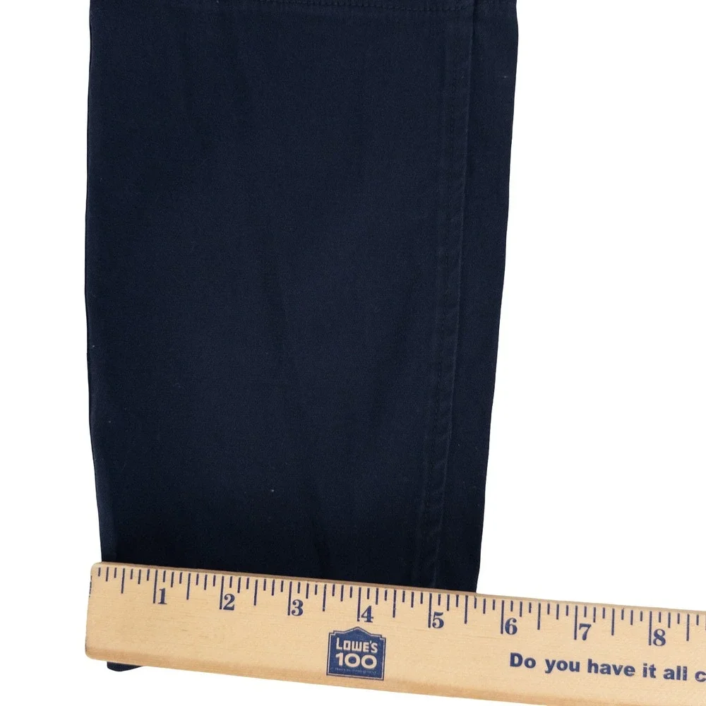 Bearded Goat Mens M Pants Navy Blue Elastic Waist Stretch Twill Gorpcore Utility - Picture 14 of 16